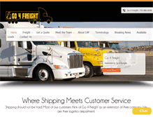 Tablet Screenshot of go4freight.net